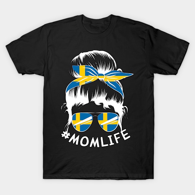 SWEDEN Flag Mom Life Bandana Mothers Day T-Shirt by magazin